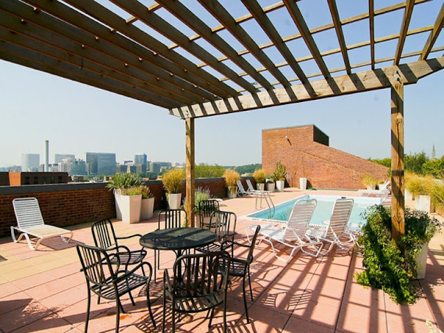 Photo of rooftop terrace with the pool