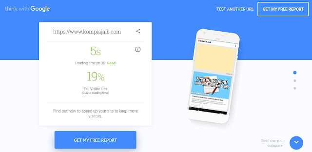 Test My Site - Think with Google KompiAjaib