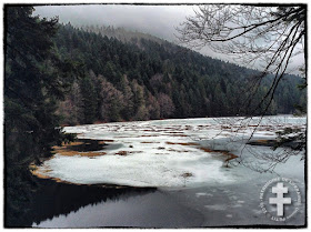 LA BRESSE (88) - Le lac de Lispach gelé et enneigé !