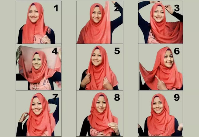 Gambar Gaya Modern Tutorial Hijab Trend Fashion Terbaru Gambar Segi