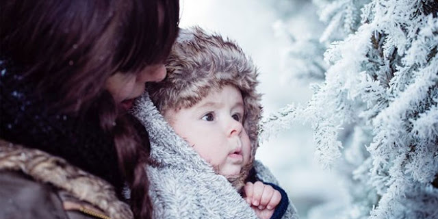 العناية بالطفل في فصل الشتاء