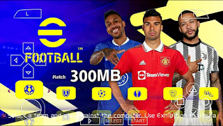 Download PES 2023 PPSSPP 300MB eFootball Graphics HD Real Faces New Kits And Latest Transfer