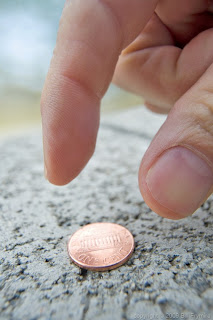 Coin Glued To Floor