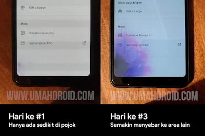 Mengatasi Layar Samsung Bercak Ungu