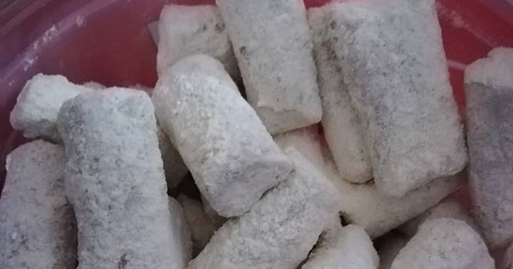 Step by step buat kuih batang buruk guna kulit popia je 