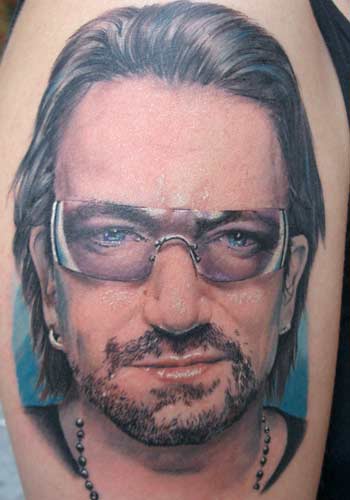 Someone got a tattoo of Bono