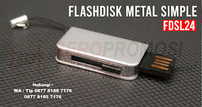flashdisk metal slim, USB metal tipis, Slim Bookcase Flashdisk metal simpel FDSL24