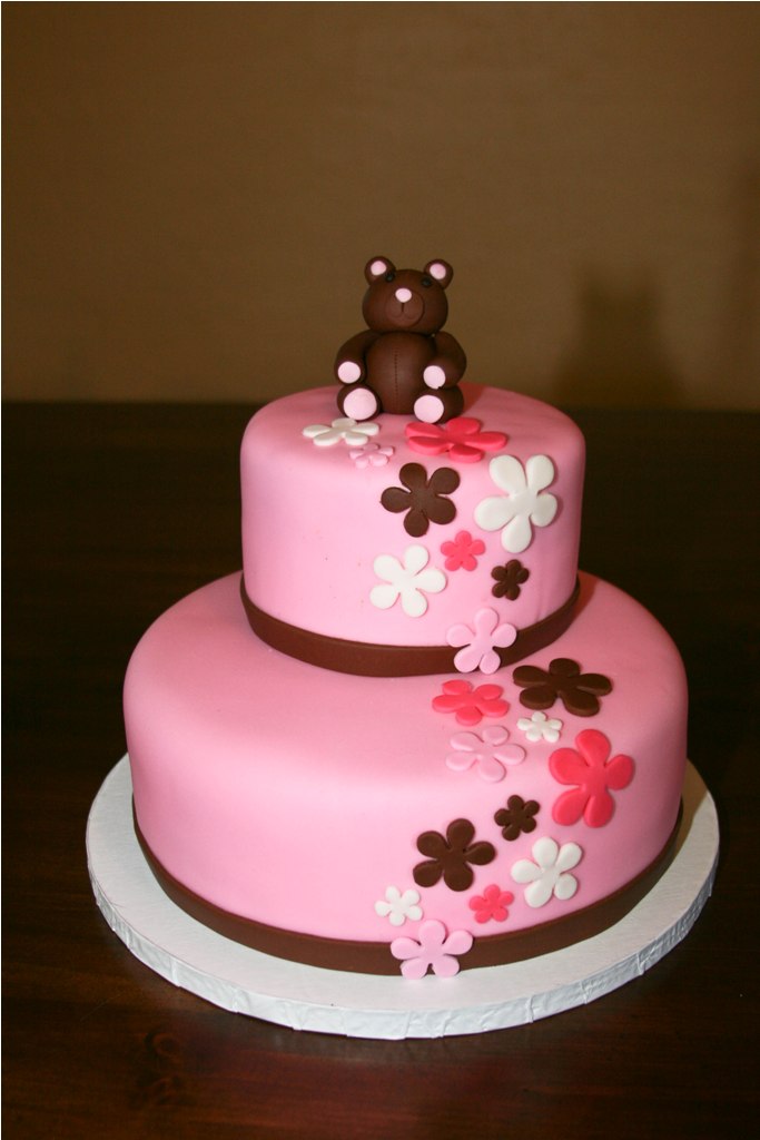 Bear Baby Shower Cake