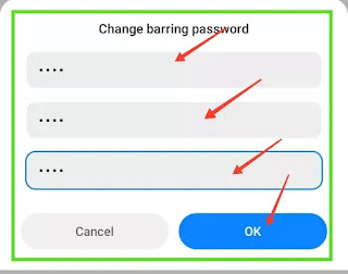 Call barring password Smart