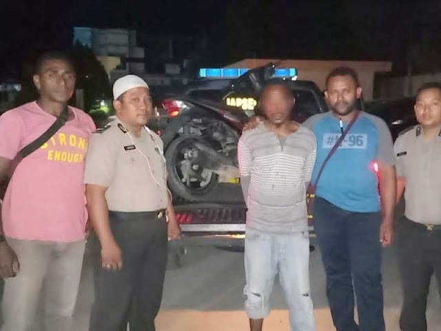 Polres Jayapura Tangkap Pria Pembawa Jaminan Motor Curian