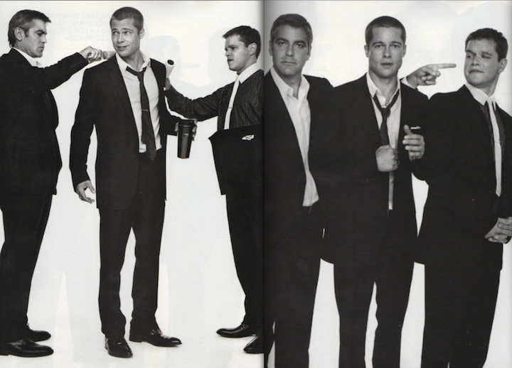 George Clooney, Matt Damon, Brad Pitt