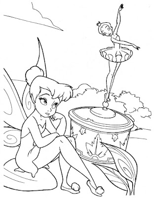 Tinkerbell Coloring Sheets on Tinkerbell Coloring Pages  Thinking In Reverie