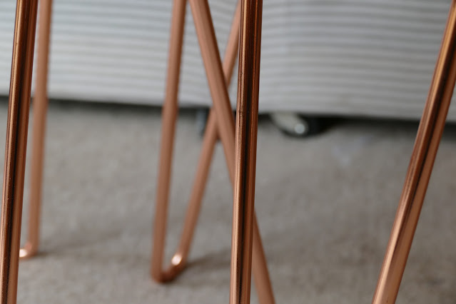 muju furniture, muju furniture review, muju furniture blog review, muju furniture reviews, muju furniture etsy, muju furniture nesting table, copper hairpin legs furniture, copper wooden table