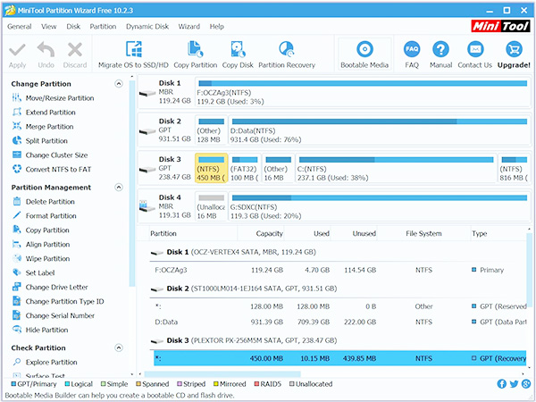 Tải MiniTool Partition Wizard - Phần mềm chia ổ cứng laptop tốt nhất b