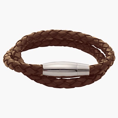  Leather & Steel Bracelet 