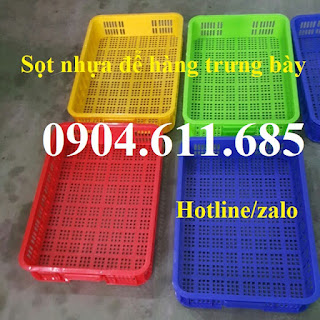 Sọt nhựa để hàng trưng bày, sọt nhựa đựng hoa quả