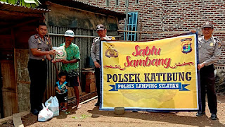 Giat Sabtu Sambang, Kapolsek Katibun Gencar Wujudkan Kepedulian Warga Kurang Mampu