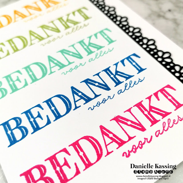 Stampin' Up! Bedanken in stijl