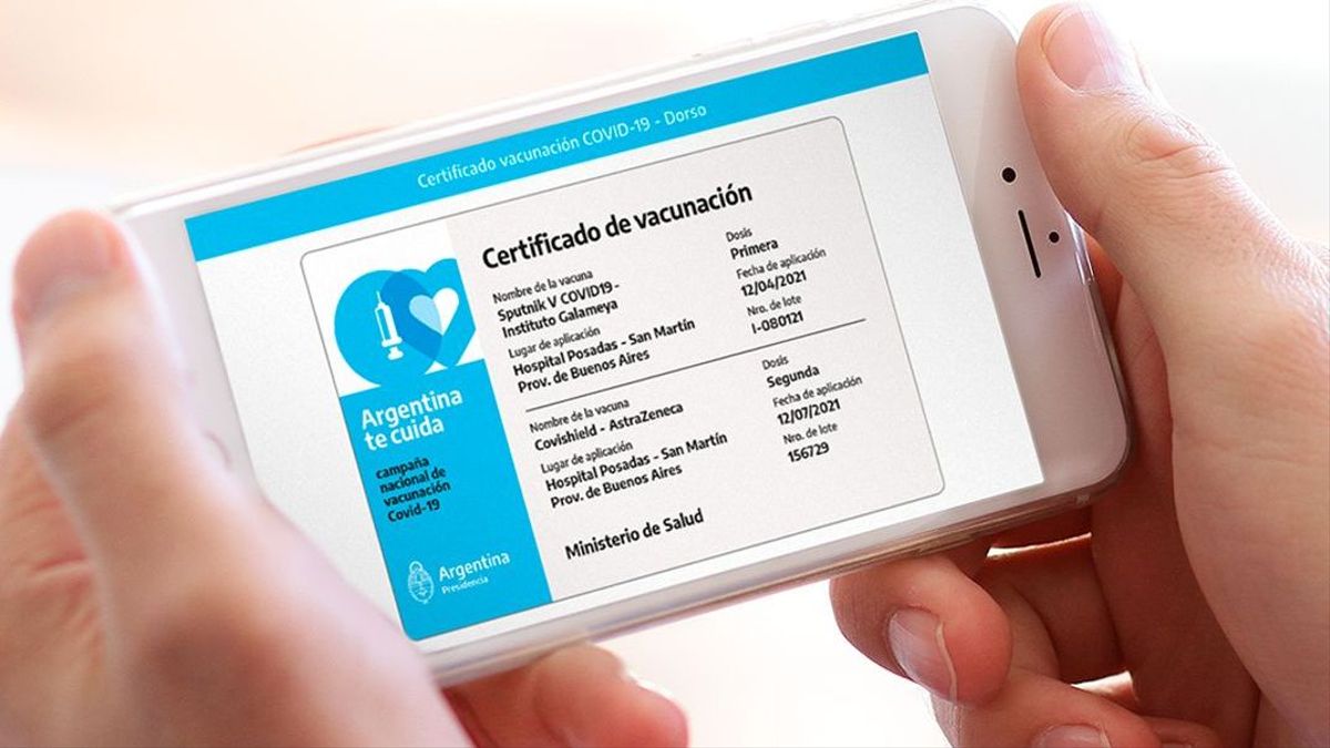 Coronavirus en Argentina: cómo tramitar el Certificado digital de vacunación COVID-19