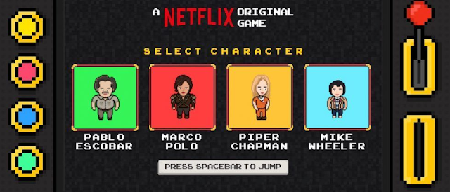 Netflix made an infinite runner browser game starring its original shows