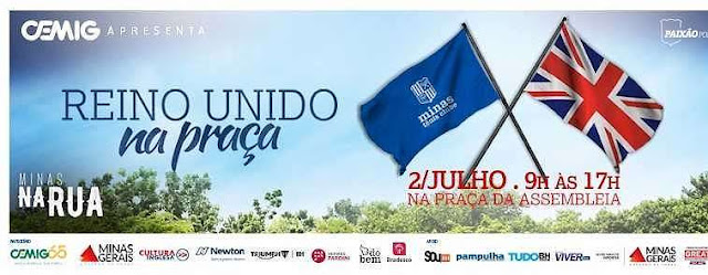 Evento Reino Unido na Praça: encontro das culturas britânica e mineira