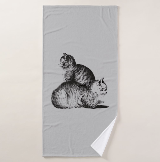 Jean Bernard's cat towels.