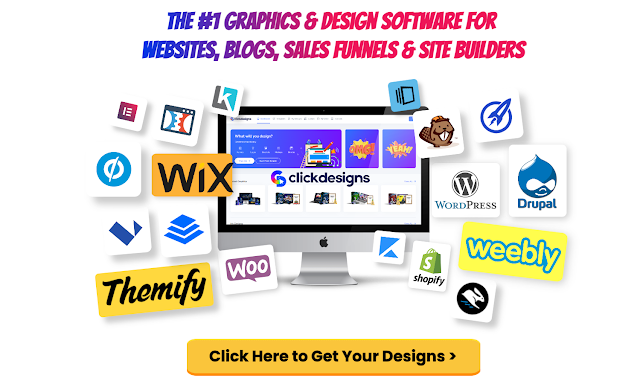 Graphics design software for blog, website, sales funnels and site builders