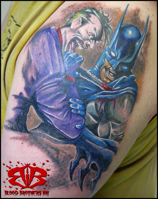 Joker and Batman Tattoo