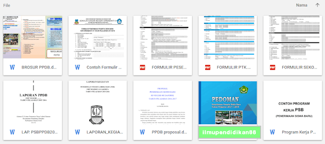 Contoh LPJ Kegiatan PPDB Tahun Pelajaran 2018/2019