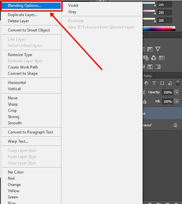 Cara kedua membuat  Drop Shadow Photoshop 