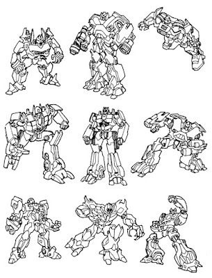 Transformer Coloring Pages on Transformers 01 Jpg