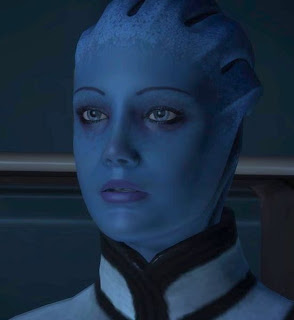 Liara T'Soni, a.k.a. the Space Autistic, a.k.a. the Space Asian