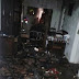Criminosos furtam residência e depois botam fogo, em Guarabira
