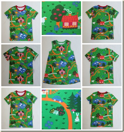 Landskap t-shirt,klänning