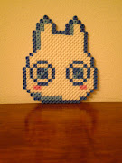 This is the little Totoro I made at the Pixel art workshop