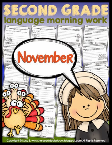  Second Grade Language Morning Work: November 