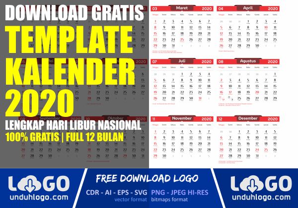  Kalender  2020  Lengkap HD  SosialPost