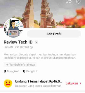 pendaftaran akun aplikasi hello selesai