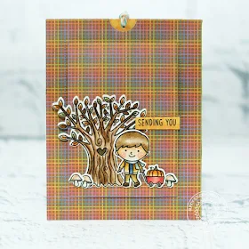 Sunny Studio Stamps: Fall Kiddos Happy Harvest Sliding Window Friendship Slider Card by Lexa Levana