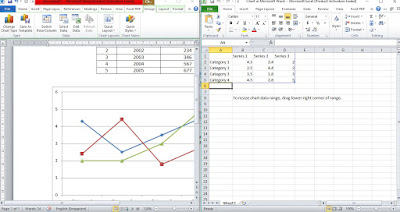 cara membuat grafik di word 