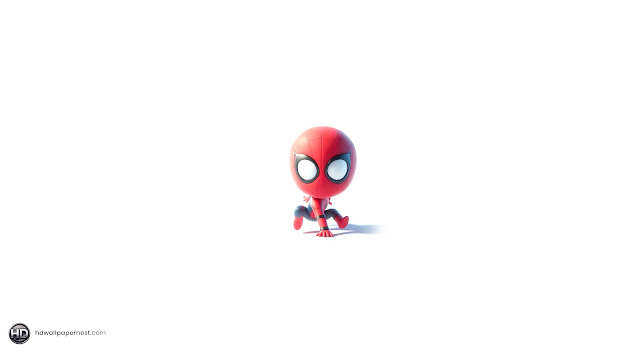 3D Cute Spider Man Pixar Style HD Wallpaper