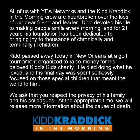 Kid Kraddick Death