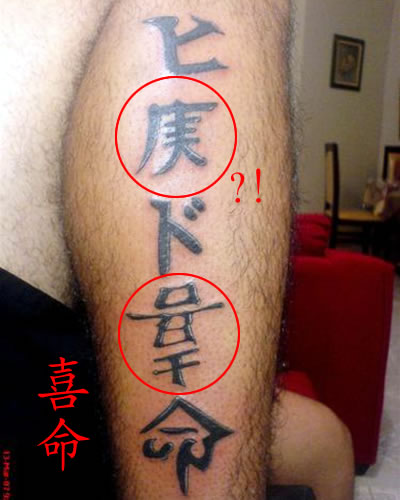 The Chinese letters tattoos can say a lot more than the same number of