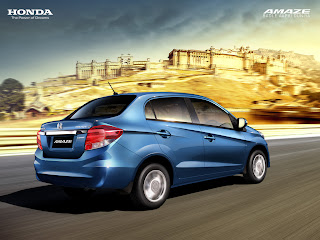 honda amaze rear view