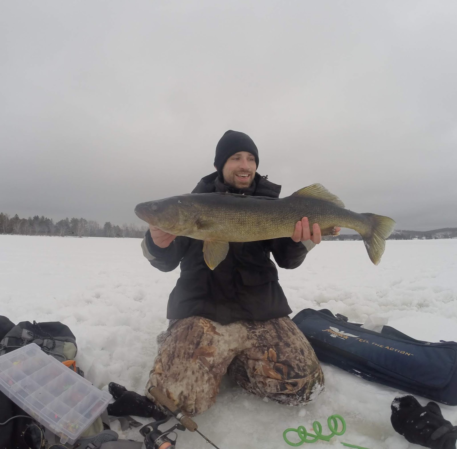 Greg Cholkan's Fishing Blog: Early February Reflections: Big Muskoka  Walleye, Effects of Catch & Release Ice Fishing, Pike Cakes, and  Devastating News