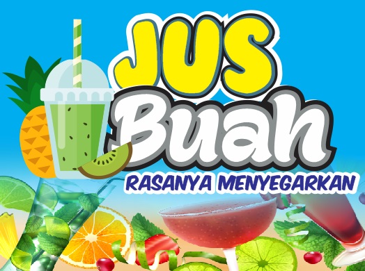 Contoh Desain  Banner  Jualan Jus  Buah Gratis Siap Edit 