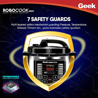 Geek Robocook electric pressure cooker price with 7 guard safety