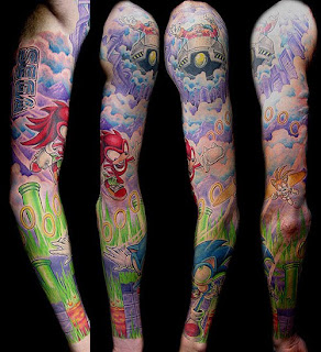 Sonic Tattoo Sleeve