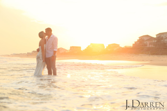 photo of a Trash the dress wedding session in Emerald Isle North Carolina