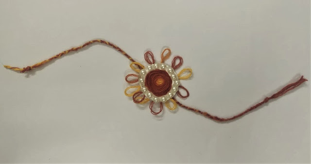 Last image of home made rakhi